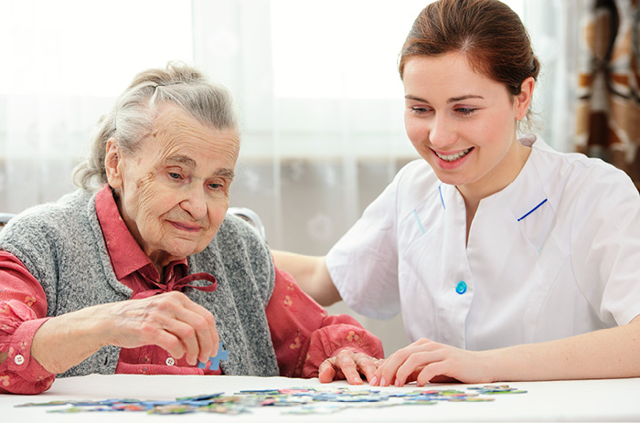 Blog 4. A senior receiving compassionate home care services in Edmonton from a dedicated Incubate Home Care caregiver, ensuring comfort and well-being.