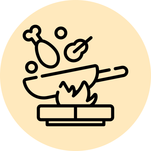 Meal Preparation icon. A senior receiving compassionate home care services in Edmonton from a dedicated Incubate Home Care caregiver, ensuring comfort and well-being.