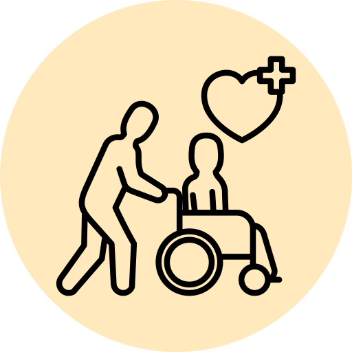 Palliative Care icon. A senior receiving compassionate home care services in Edmonton from a dedicated Incubate Home Care caregiver, ensuring comfort and well-being.